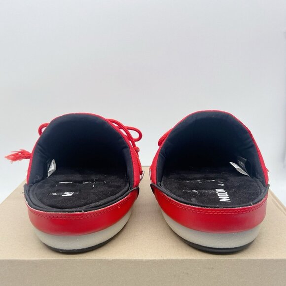 MOON BOOT Full Moon Icon Nylon Mule Red EU 35/ 36 Womens US 5.5 - Picture 7 of 13